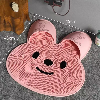 Silicone Shower Foot Scrubber Brush Plastic Bath Brush for Leg Cleaning and Massaging Foot Circulation